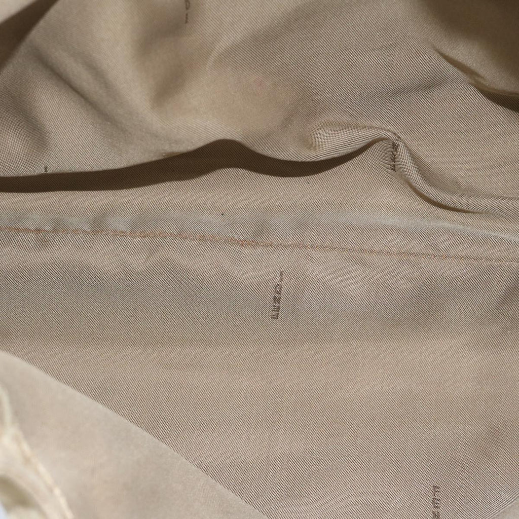 FENDI Zucchino Canvas Shoulder Bag Beigeyk9541
