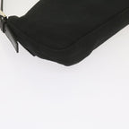 FENDI Mamma Baguette Shoulder Bag Nylon Blackyk9545