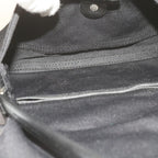 FENDI Mamma Baguette Shoulder Bag Nylon Blackyk9545