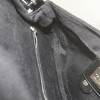 FENDI Mamma Baguette Shoulder Bag Nylon Blackyk9545