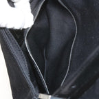 FENDI Mamma Baguette Shoulder Bag Nylon Blackyk9545