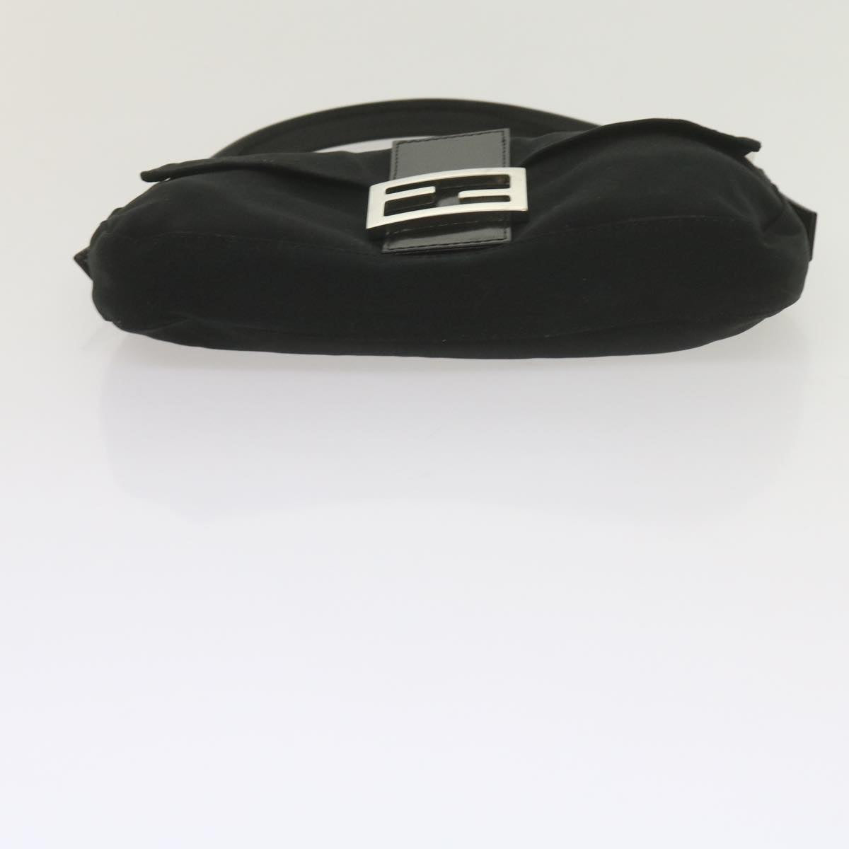 FENDI Mamma Baguette Shoulder Bag Nylon Blackyk9545