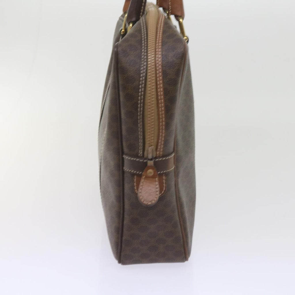 CELINE Macadam Canvas Hand Bag PVC Brown 9579