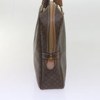 CELINE Macadam Canvas Hand Bag PVC Brown 9579