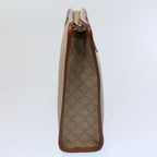 CELINE Macadam Canvas Clutch Bag Beige 9598