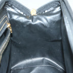 FENDI Zucca Canvas Boston Bag Black Brownyk9674