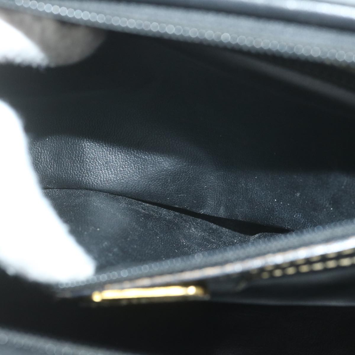 FENDI Zucca Canvas Boston Bag Black Brownyk9674