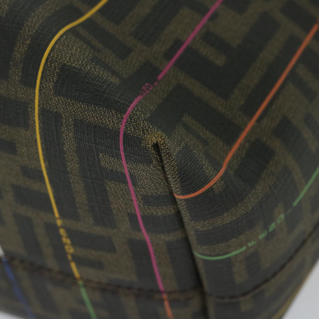 FENDI Zucca Canvas Tote Bag Brown Blackyk9679