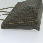 FENDI Zucca Canvas Tote Bag Brown Blackyk9679