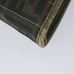 FENDI Zucca Canvas Tote Bag Brown Blackyk9679