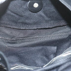 FENDI Mamma Baguette Shoulder Bag Nylon Black 2355 26424 008yk9685