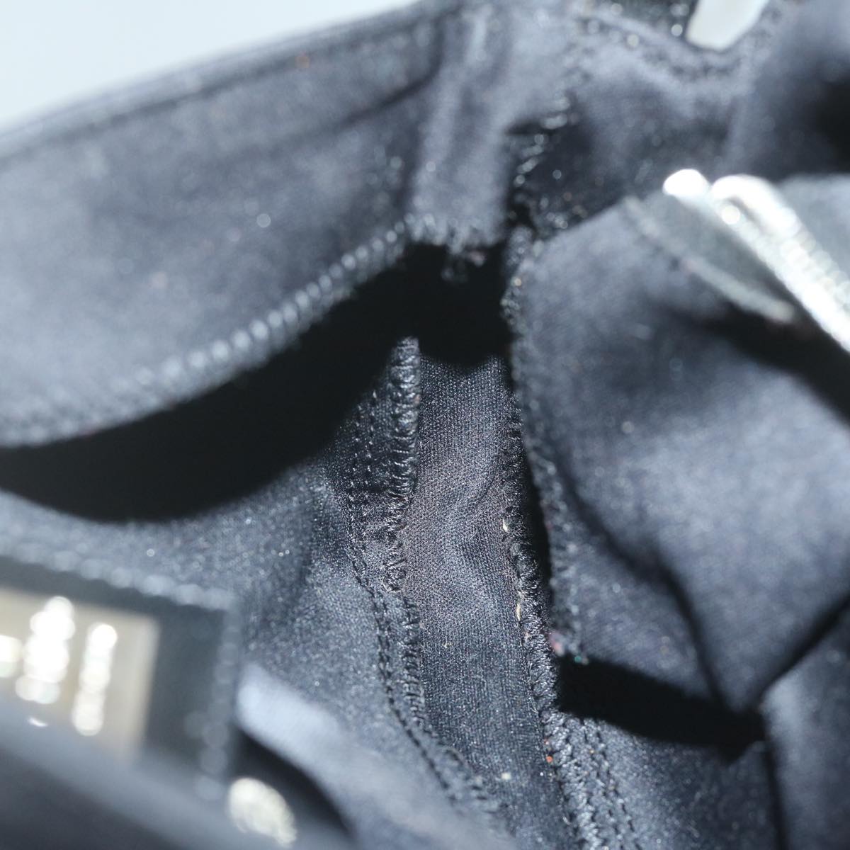 FENDI Mamma Baguette Shoulder Bag Nylon Black 2355 26424 008yk9685