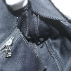 FENDI Mamma Baguette Shoulder Bag Nylon Black 2355 26424 008yk9685