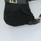 FENDI Mamma Baguette Shoulder Bag Nylon Black 2355 26424 008yk9685