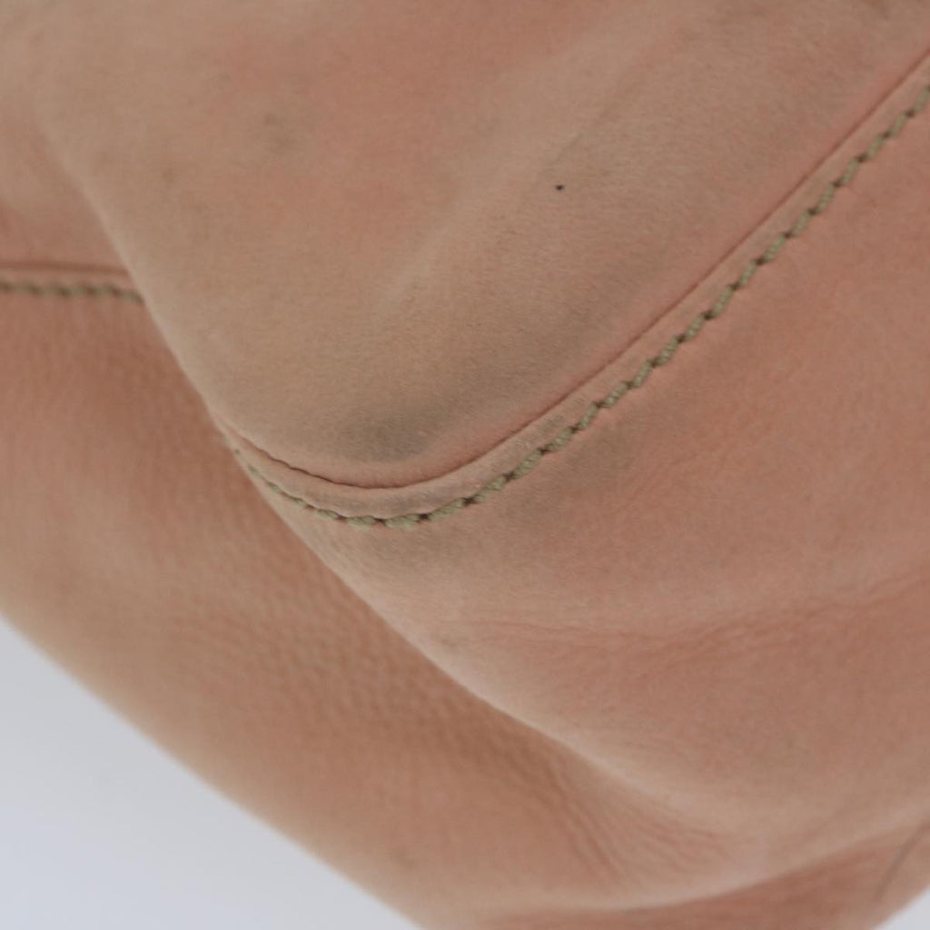 FENDI Mamma Baguette Shoulder Bag Leather Pinkyk9735