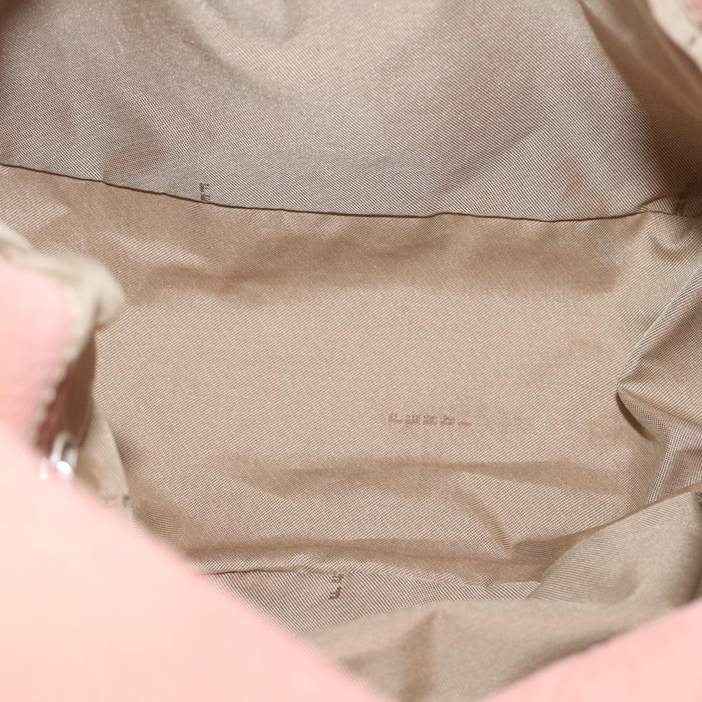 FENDI Mamma Baguette Shoulder Bag Leather Pinkyk9735