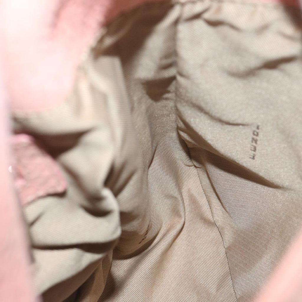 FENDI Mamma Baguette Shoulder Bag Leather Pinkyk9735