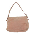 FENDI Mamma Baguette Shoulder Bag Leather Pinkyk9735
