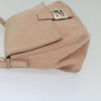 FENDI Mamma Baguette Shoulder Bag Leather Pinkyk9735