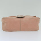 FENDI Mamma Baguette Shoulder Bag Leather Pinkyk9735