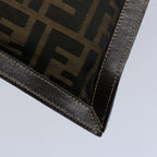 FENDI Zucca Canvas Clutch Bag Brownyk9827