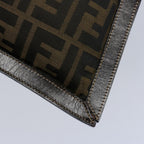 FENDI Zucca Canvas Clutch Bag Brownyk9827
