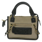Chloe Harley Hand Bag Canvas Leather 2way Beige 03 10 51 5811 yk9862