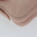 FENDI Mamma Baguette Shoulder Bag Leather Pink 2354 26424 008yk9887