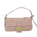 FENDI Mamma Baguette Shoulder Bag Leather Pink 2354 26424 008yk9887