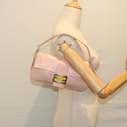 FENDI Mamma Baguette Shoulder Bag Leather Pink 2354 26424 008yk9887