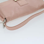 FENDI Mamma Baguette Shoulder Bag Leather Pink 2354 26424 008yk9887