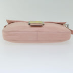 FENDI Mamma Baguette Shoulder Bag Leather Pink 2354 26424 008yk9887