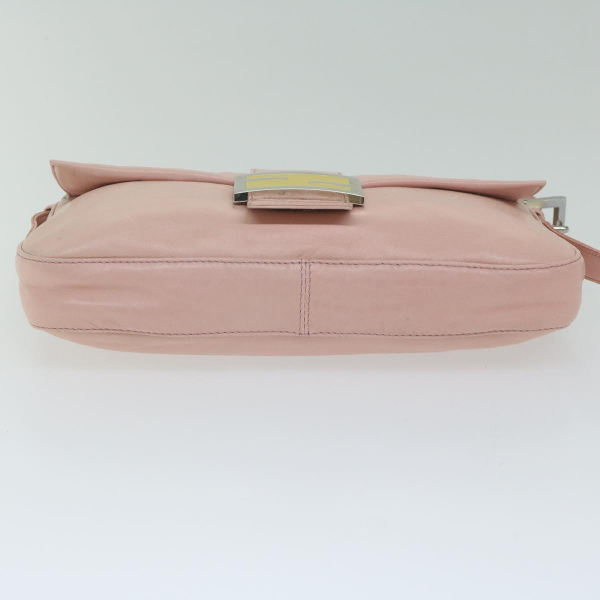 FENDI Mamma Baguette Shoulder Bag Leather Pink 2354 26424 008yk9887