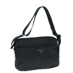 PRADA Shoulder Bag Nylon Black  yk9971