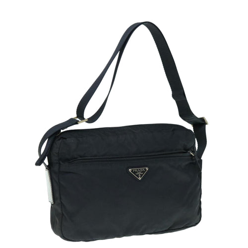 PRADA Shoulder Bag Nylon Black  yk9971