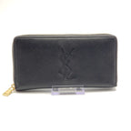 YSL Yves Saint Laurent Zippy Black Wallet