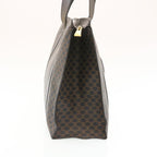 CELINE Macadam Canvas Tote Bag Black  yt711