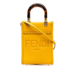 Fendi Leather Sunshine Shopper Small Logo Handbag 8BS051