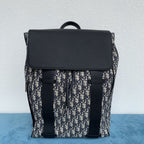 DIOR MOTION BACKPACK BEIGE AND BLACK OBLIQUE