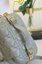 DIOR SMALL TRAVEL VANITY CASE CLOUD BLUE LAMBSKIN